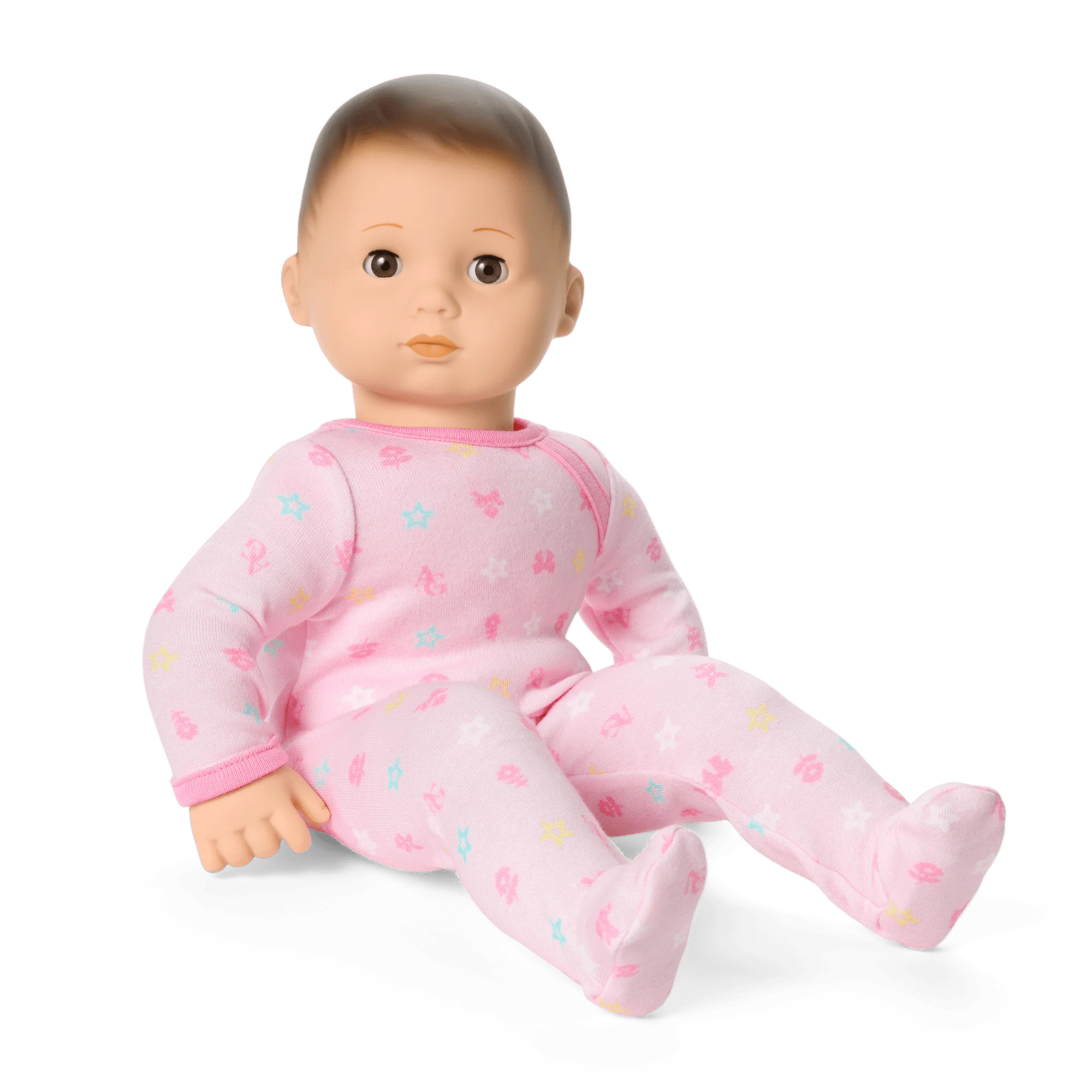 Bitty Baby® Doll #2 with brown hair in Pink | American Girl® | American Girl