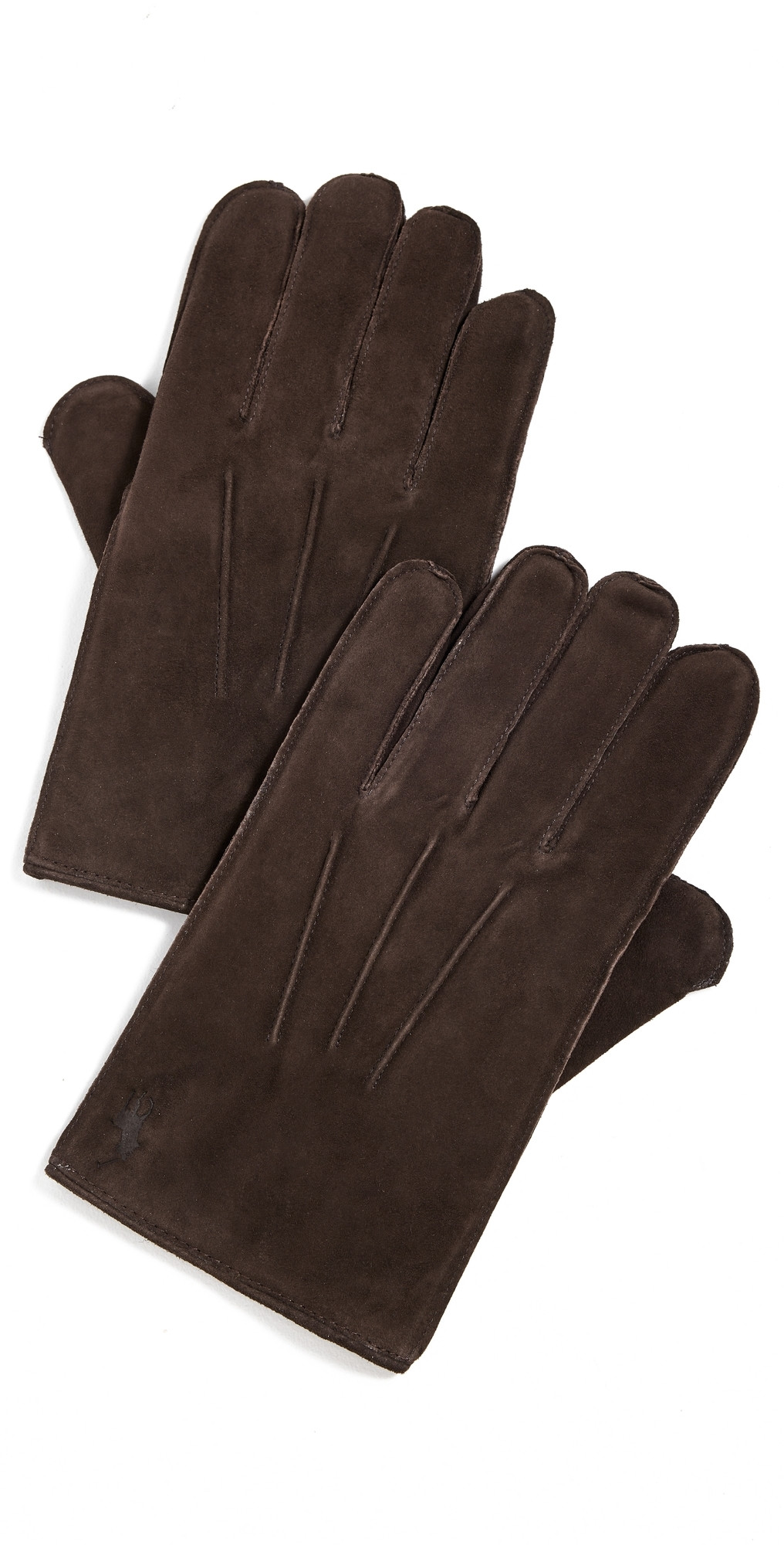 Polo Ralph Lauren Everyday Suede Gloves Dark Brown M | Shopbop