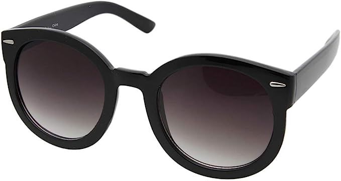 grinderPUNCH Women's Designer Inspired Oversized Round Circle Sunglasses Mod Fashion | Amazon (US)