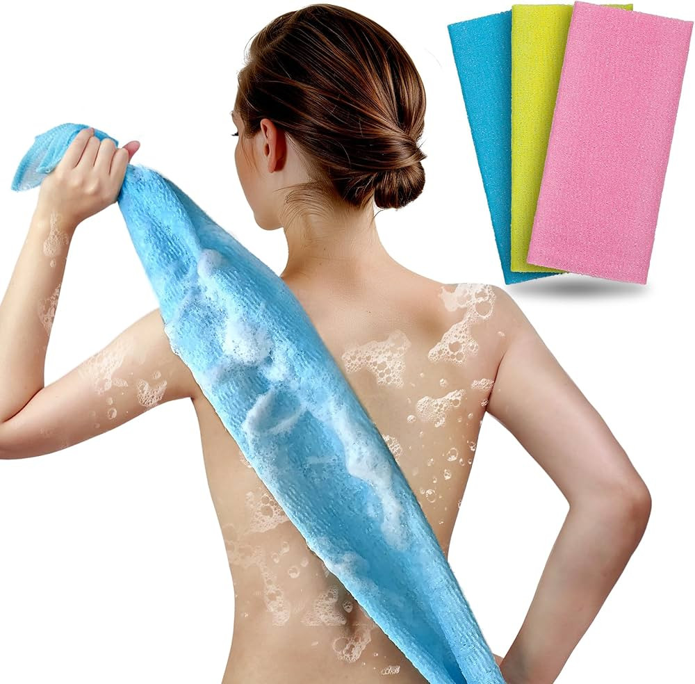 ARCH&M Exfoliating Washcloth Body Scrubber Back Scrubber for Shower Japanese Beauty Washcloth Bat... | Amazon (US)