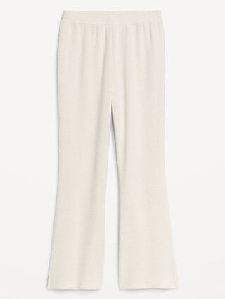 High-Waisted Ribbed Crop Flare Lounge Pants | Old Navy (US)