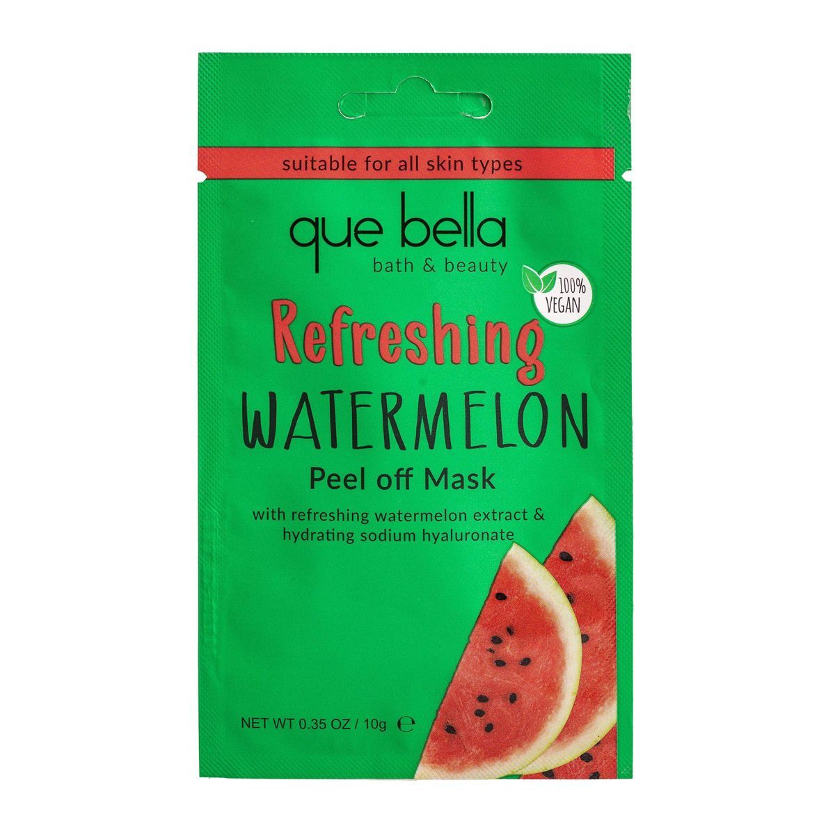 Que Bella Refreshing Watermelon Peel Off Mask - 0.35oz | Target