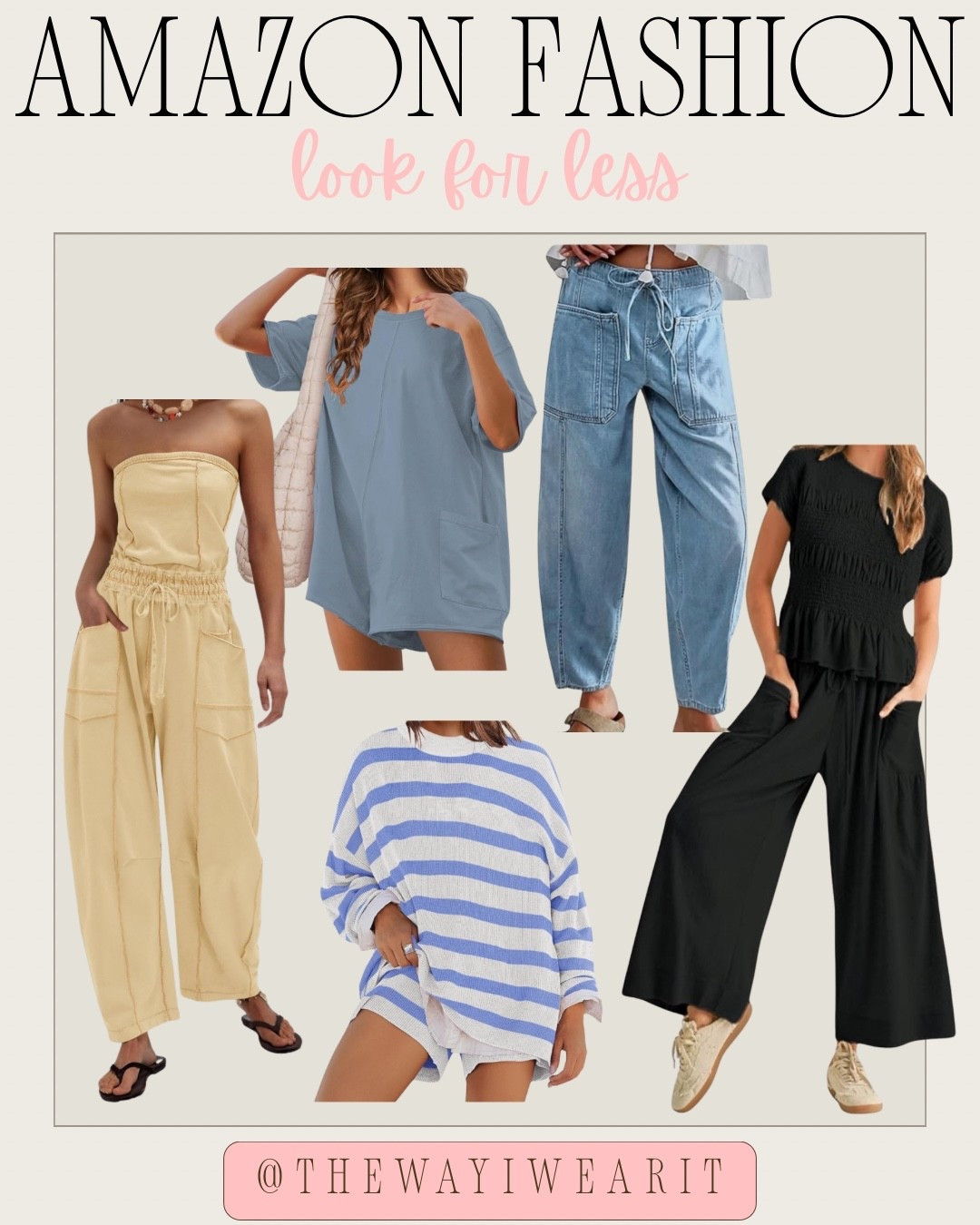 These comfy jumpsuits and baggy jeans are perfect for lounging at home or running errands! #AmazonFashion #FoundItOnAmazon

#LTKU #LTKootd #LTKmomlife