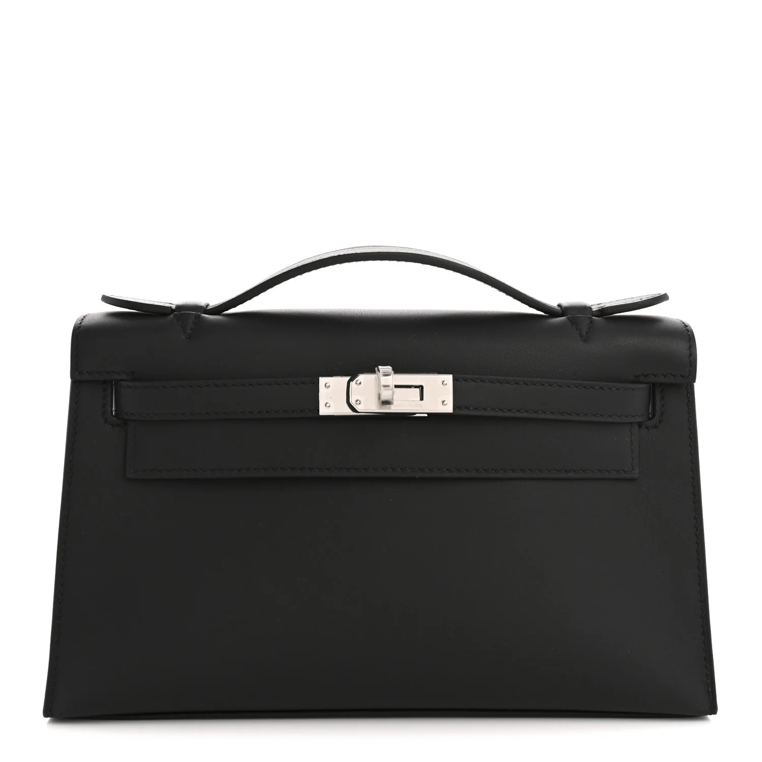 Swift Kelly Pochette Clutch Black | FASHIONPHILE (US)