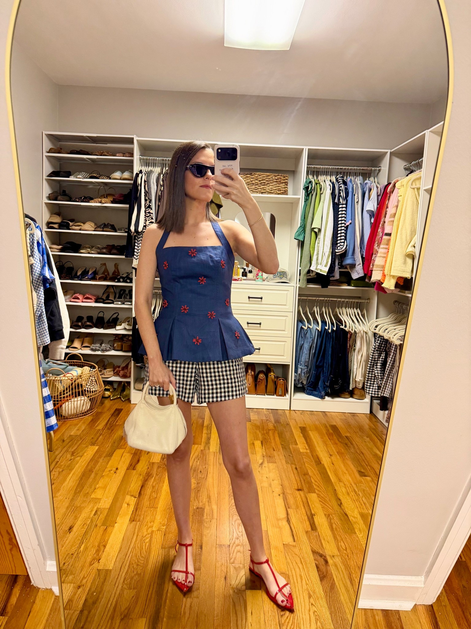 Top - Maude Club, Small
Shorts - Amazon, Small
Shoes & Sunnies - Amazon 
Purse - Oryany

#LTKPetite #LTKootd