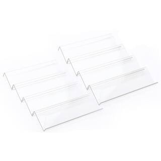 4-Shelf Clear Acrylic Expandable Drawer Spice Rack Set, Heavy-Duty Seasoning Organizer for Cabinets or Countertops | The Home Depot