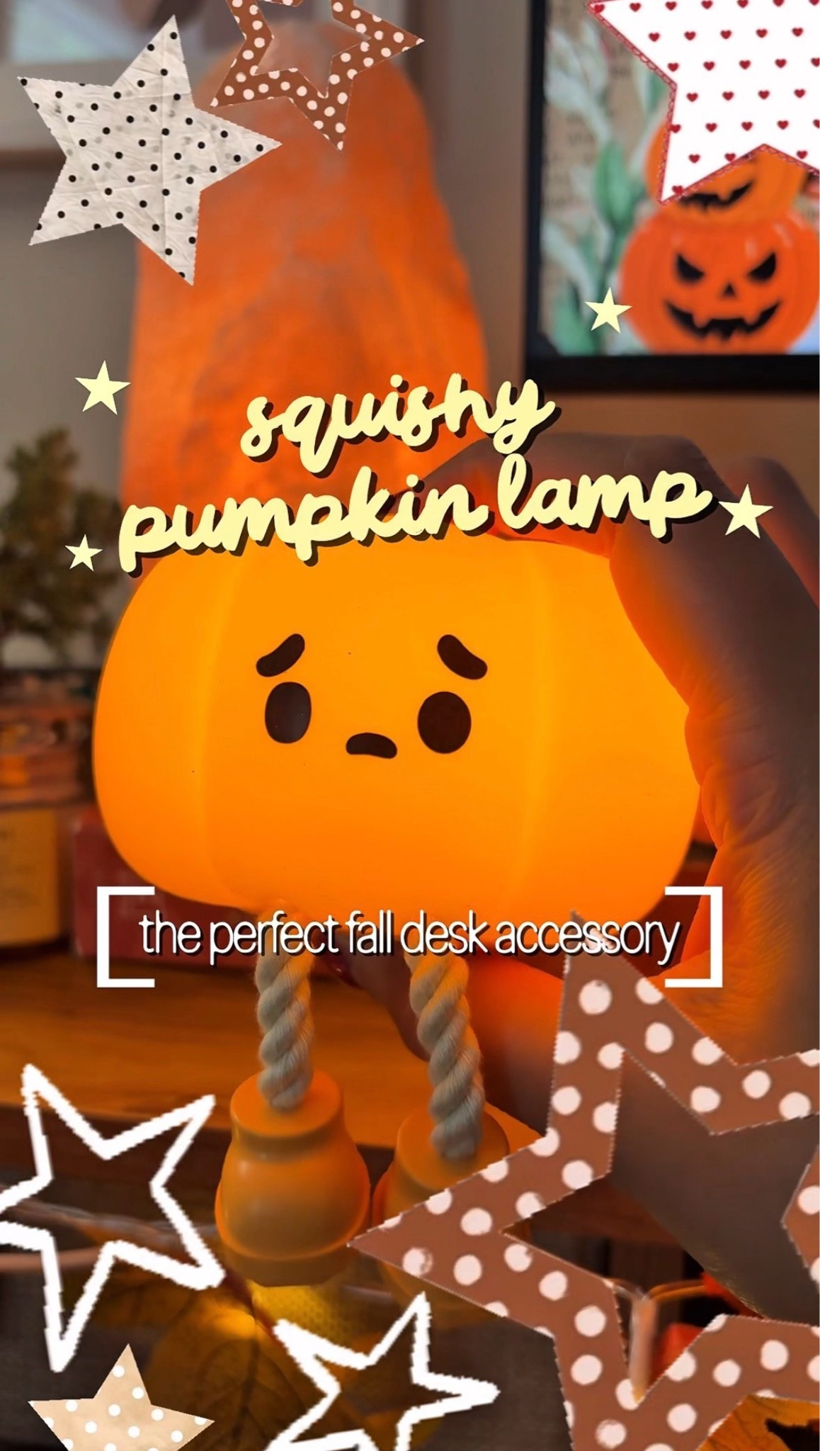currently in the phase of fall decorating where absolutely everything needs a pumpkin version 🎃😂

this little squishy pumpkin lamp might be my favorite addition to my cozy WFH desk setup yet 🥹🍂
•
•
•
•
fall desk decor • cozy home office • fall decorating ideas • pumpkin decor • WFH desk setup

#LTKSeasonal #LTKHome