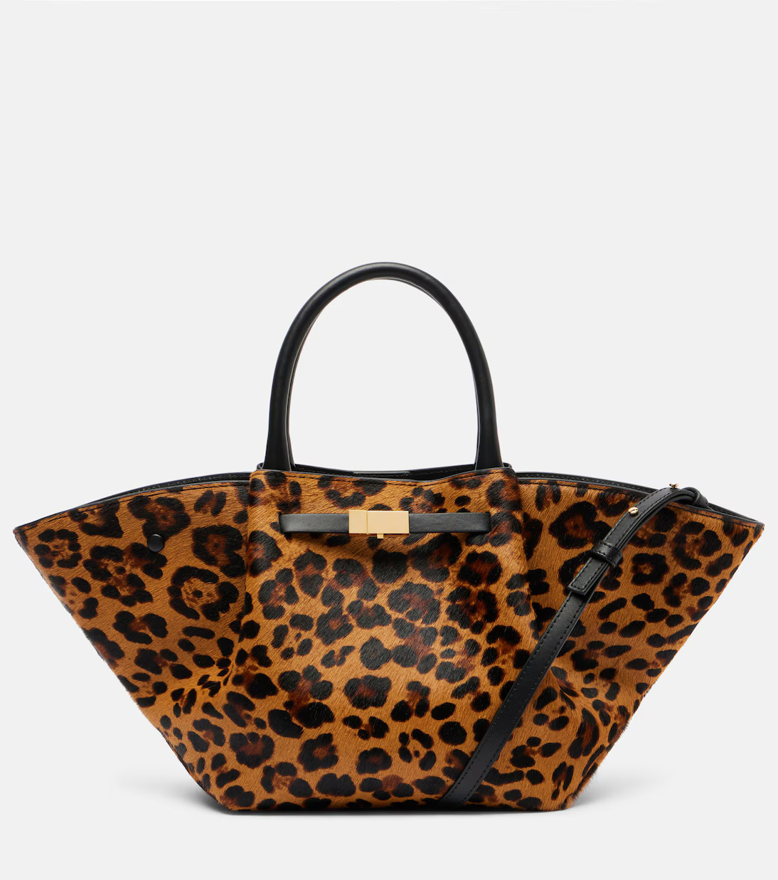 New York Medium leopard-print calf hair tote bag | Mytheresa (UK)