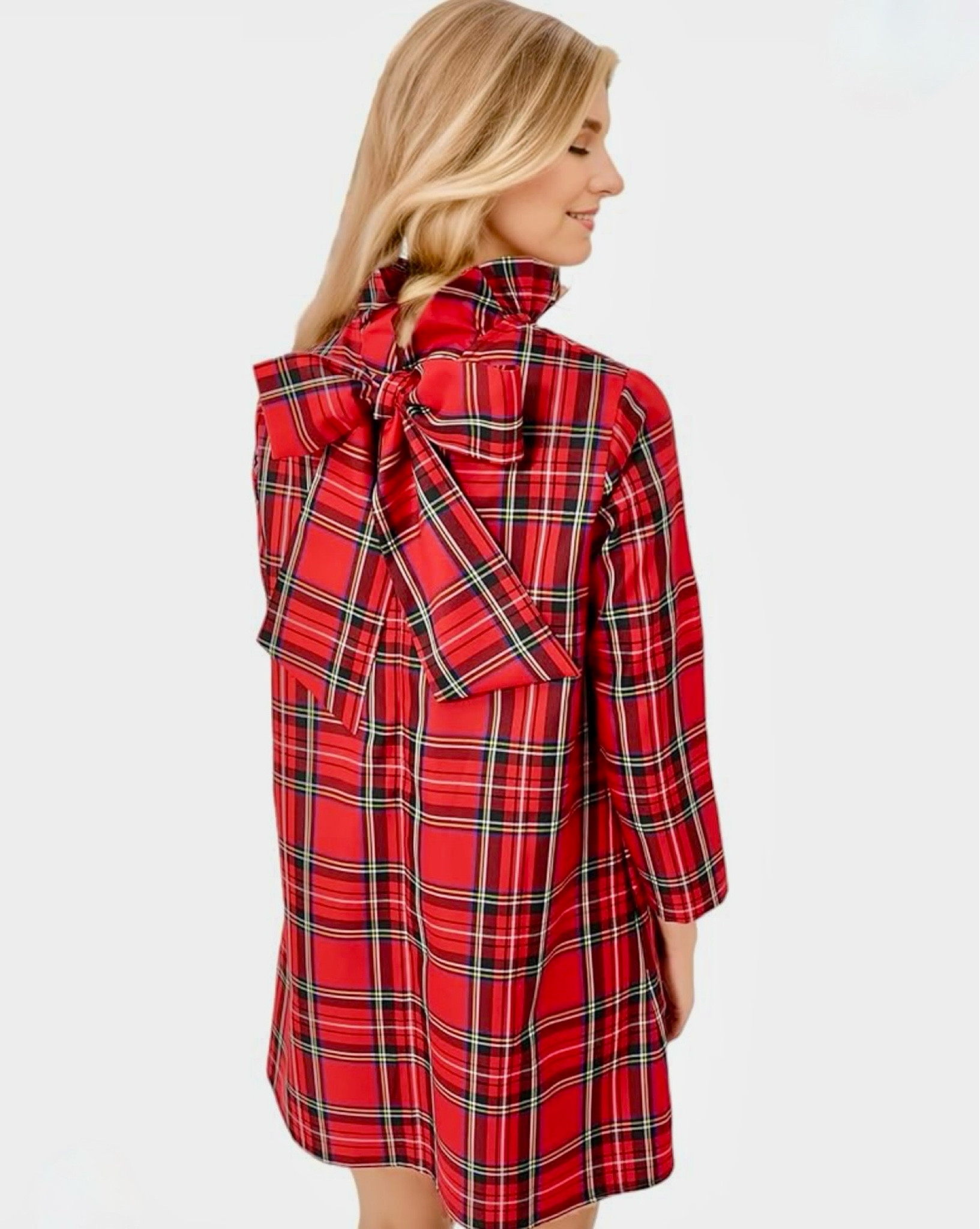 This Amazon find and Tuckernuck dupe is perfect for a holiday cocktail party and a holiday office party. With its ruffle collar and bow back detail, this dress accessorized itself!

Amazon style, Tuckernucking, classic style, plaid dress, holiday outfit, holiday party outfit idea 

#LTKParties #LTKSeasonal #LTKHoliday