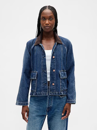UltraSoft Denim Swing Chore Jacket | Gap (US)
