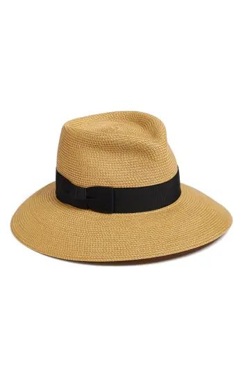 Women's Eric Javits 'Phoenix' Packable Fedora Sun Hat - Beige | Nordstrom