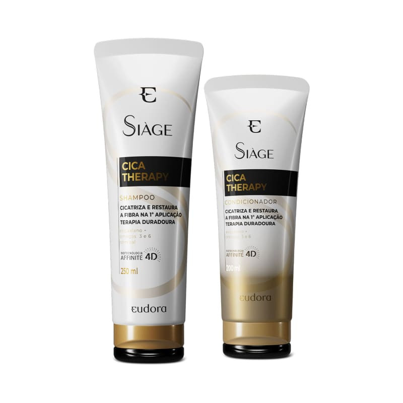 Combo Siàge Cica-Therapy: Shampoo 250ml + Condicionador 200ml | Eudora (BR)