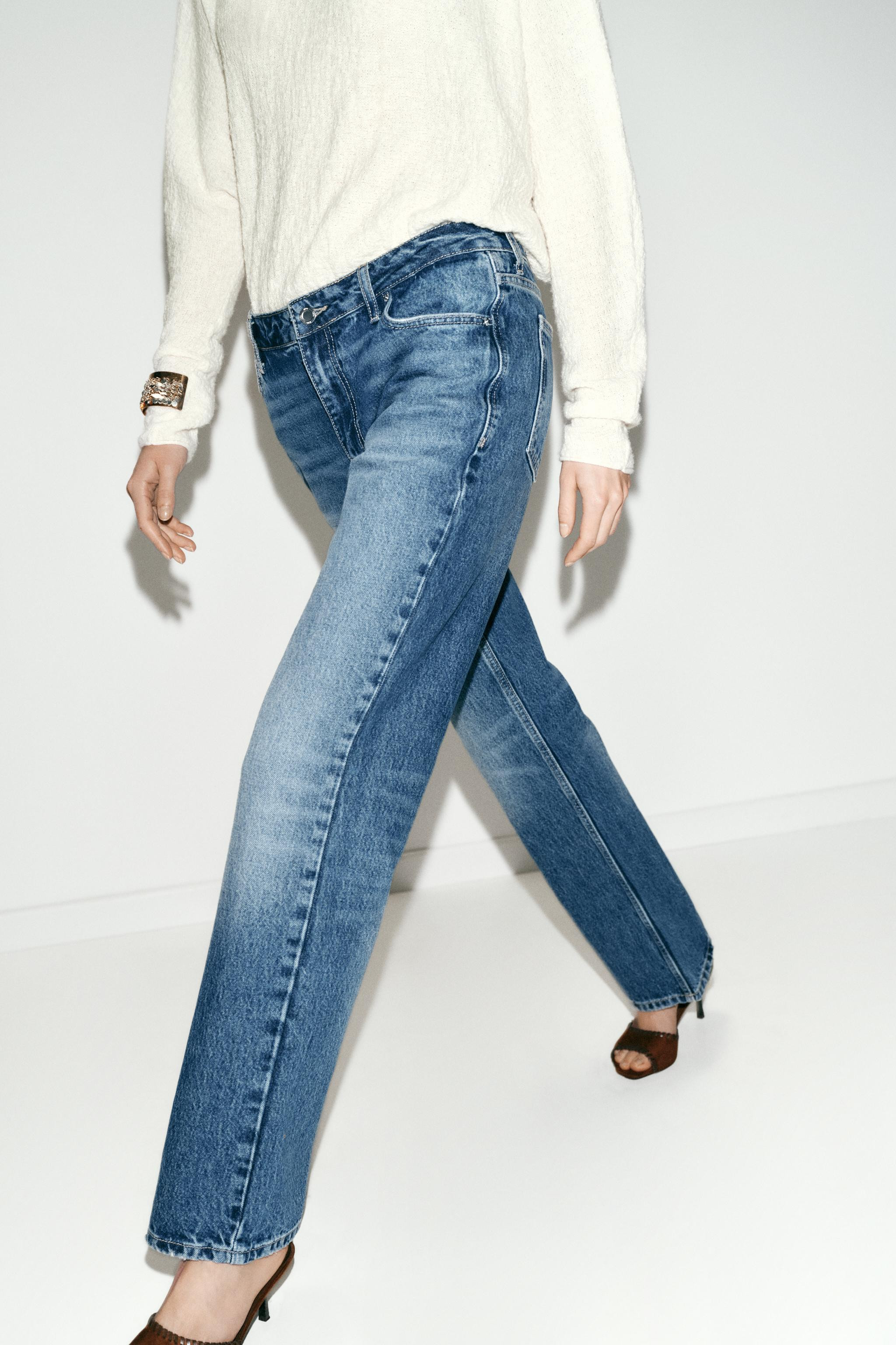 Z1975 LOW RISE STRAIGHT FULL LENGTH JEANS | Zara US