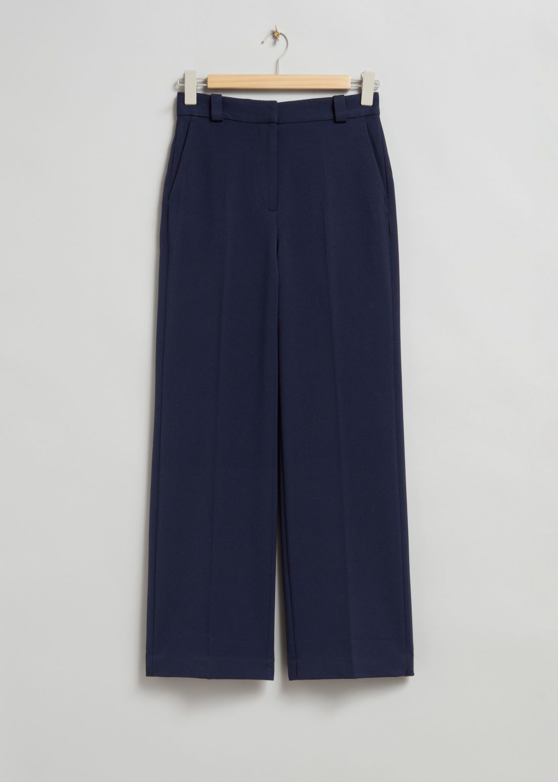 Wide Press Crease Trousers - Navy - & Other Stories GB | & Other Stories (EU + UK)