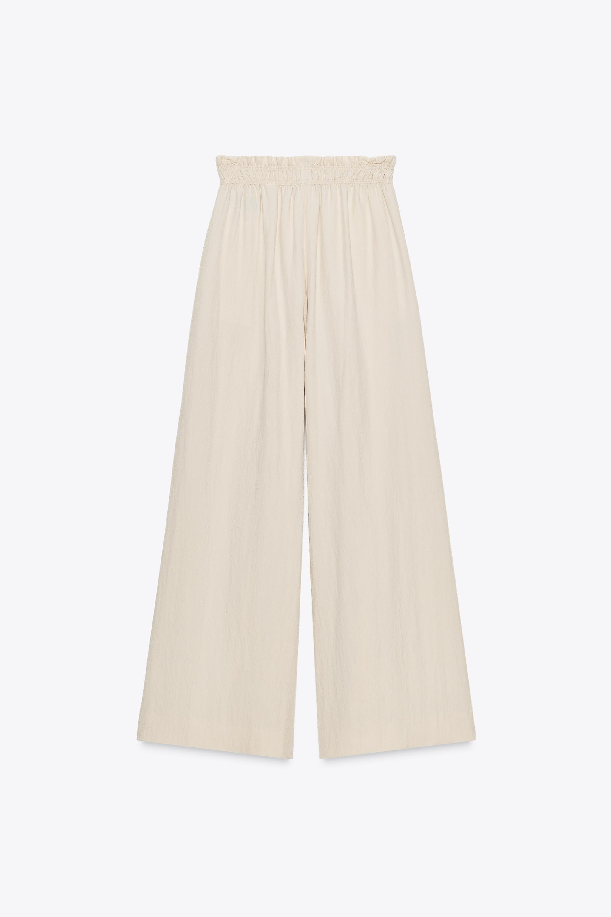 ZW COLLECTION FLOWING PYJAMA TROUSERS | Zara UK