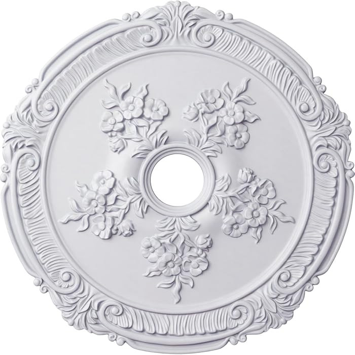 26"OD x 3 3/4"ID x 1 1/2"P Attica with Rose Ceiling Medallion (Fits Canopies up to 4 1/2") | Amazon (US)