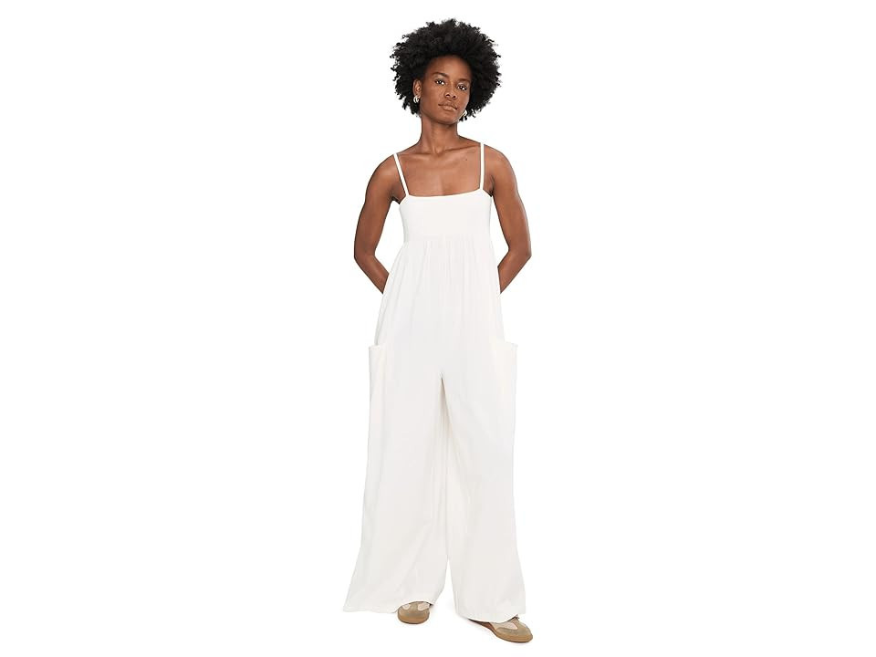 FP Movement Hot Shot Strappy One-Piece 2 Women's Clothing Ivory : XS (Women's 0-2) 29, Cotton/Elastane | Zappos