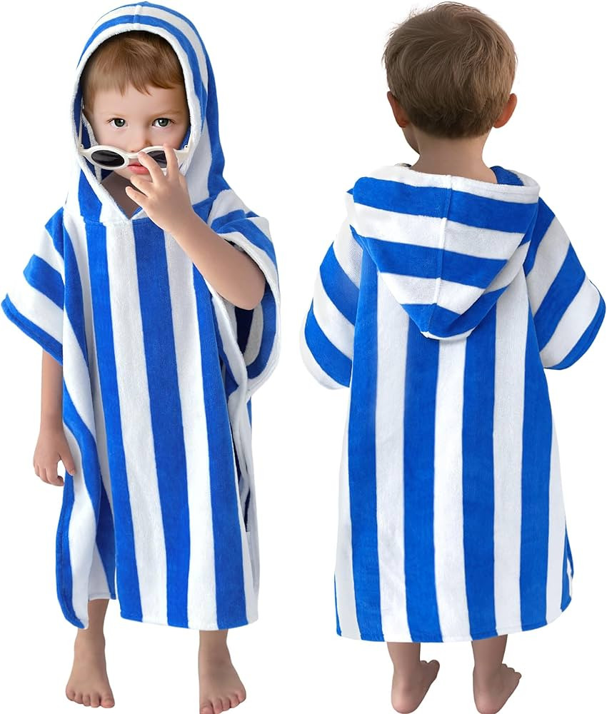 VOOVA & MOVAS Toddler Poncho Towels with Hood, Oversized (2-4Years,22"X22") Made from 100% Soft C... | Amazon (US)