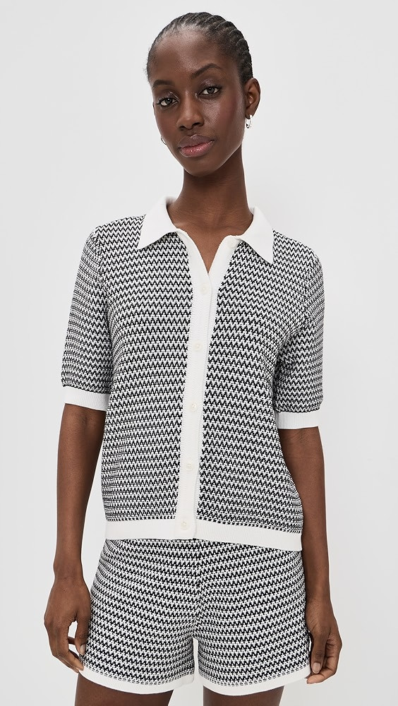 Gaelle Polo Knit Top | Shopbop