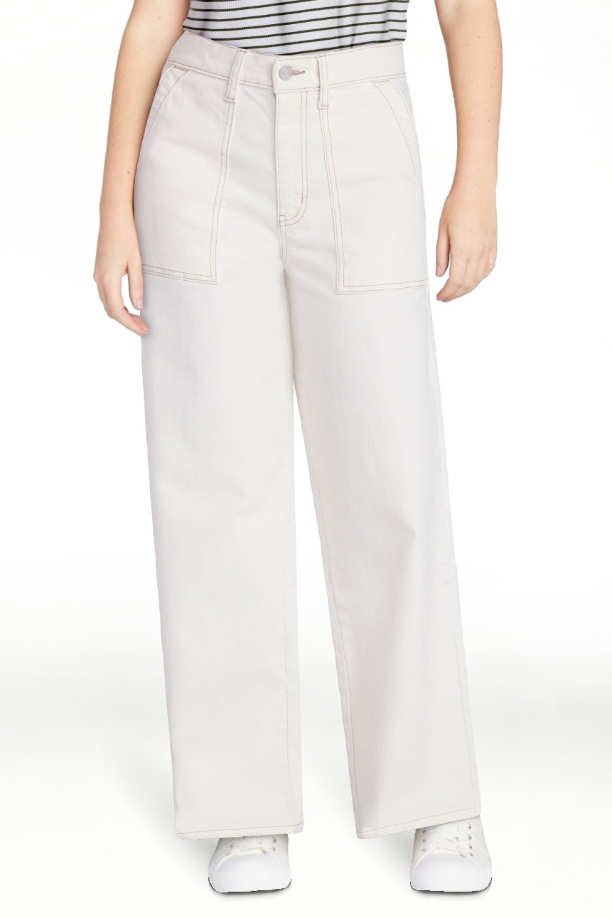 Time and Tru Women's Wide Leg Utility Trousers, 31" Inseam, Sizes 0-20 | Walmart (US)