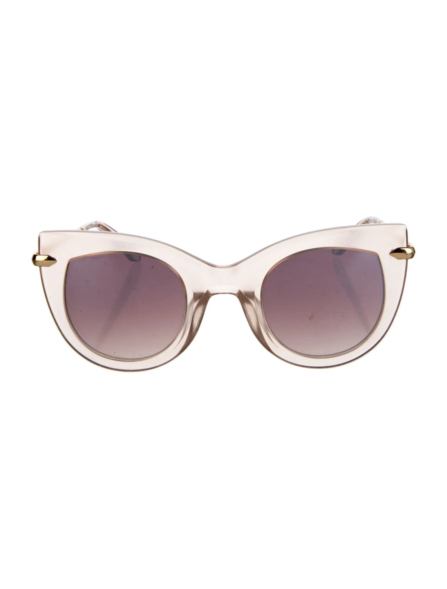 Krewe Wayfarer Mirrored Sunglasses - Gold Sunglasses, Accessories - WKREW25088 | The RealReal | The RealReal