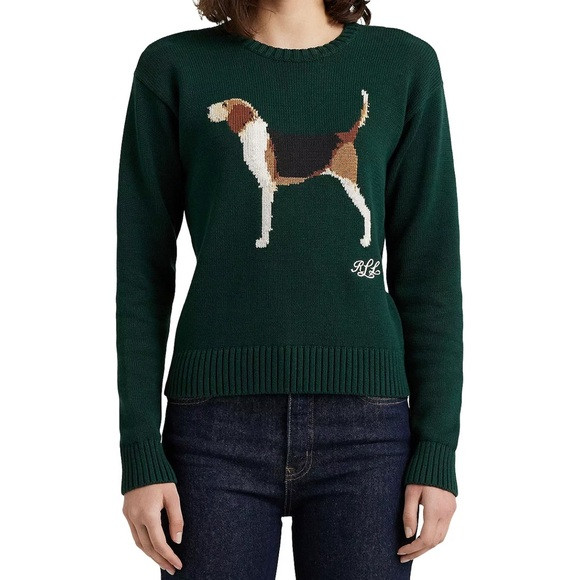 Ralph Lauren Beagle Intarsia Knit Sweater | Poshmark