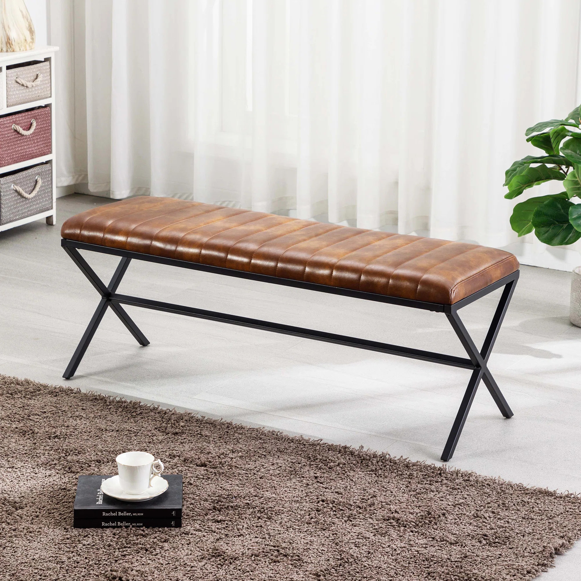 Wade Logan Batrina Faux Leather Bench & Reviews | Wayfair | Wayfair North America