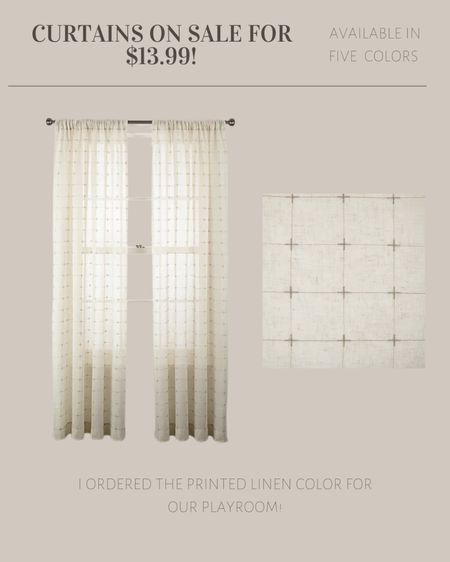 Just ordered these affordable linen curtains! 

Printed curtains, neutral curtains, sheer curtains, window treatments 

#LTKhome #LTKunder50 #LTKSale