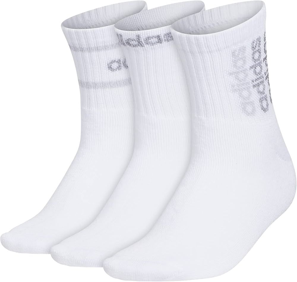 adidas Womens Sport Linear High Quarter Socks (3-pair) | Amazon (US)