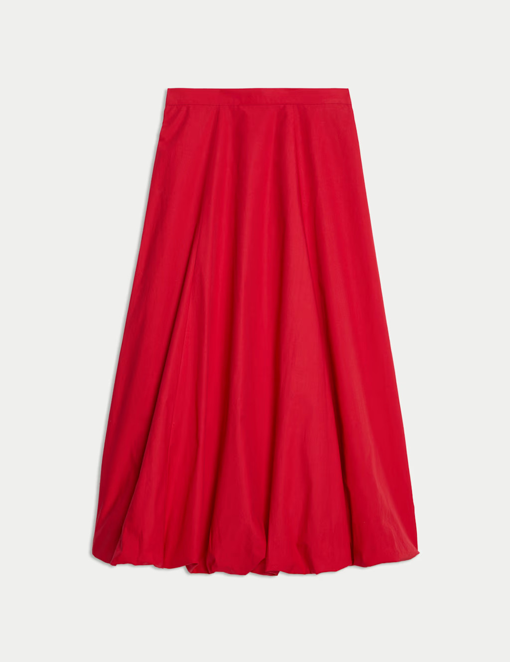 Pure Cotton Bubble Hem Midi Skirt | Marks & Spencer (UK)