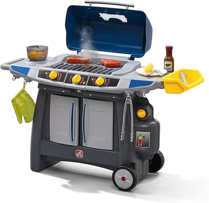 Step2 Sizzle & Smoke BBQ Grill Playset, Indoor/Outdoor Interactive Play with Sounds and Effects, ... | Amazon (US)