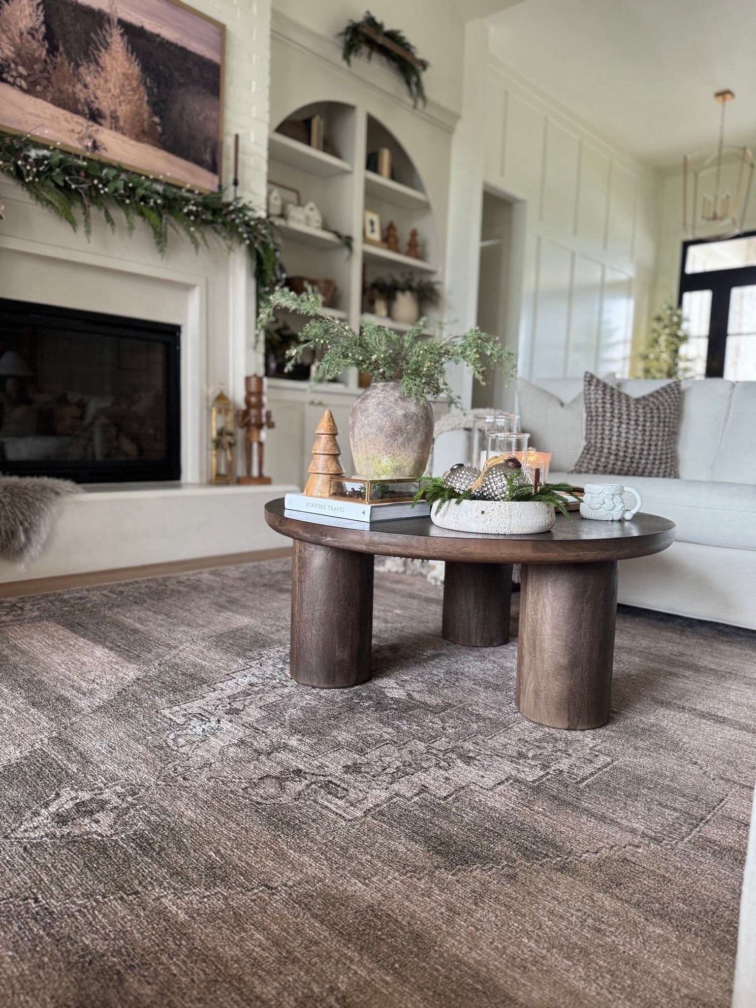 I just refreshed our living room rug with the beautiful @loloirugs @amberinteriors Cambria in Sand/Olive and I LOVE! I wanted warmer tones in this space for the holiday and winter season, and I couldn’t be happier with this one! Our coffee table is also on sale right now at Wayfair! A top seller for the last year! 

#LTKHome #LTKSaleAlert