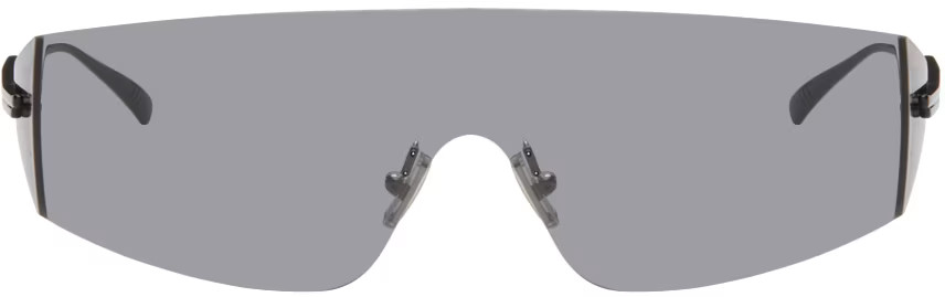 Black Futuristic Shield Sunglasses | SSENSE