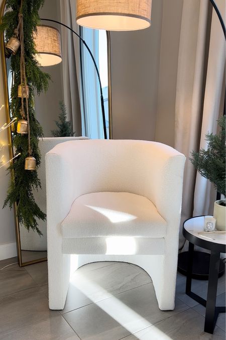 Hey friend 🫶🏽💕 Scroll believe to shop the exact items

Accent chair
Christmas bells
Arched mirror

#LTKhome #LTKsalealert #LTKstyletip