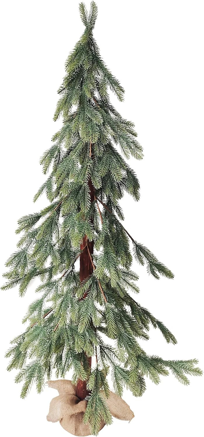 Northlight 59" Pine Tree with Jute Base Christmas Decoration, Green | Amazon (US)