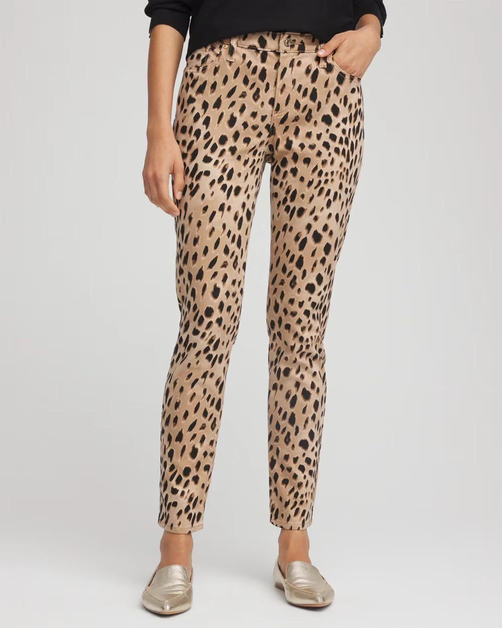 Leopard Girlfriend Slim Ankle Jeans | Chico's