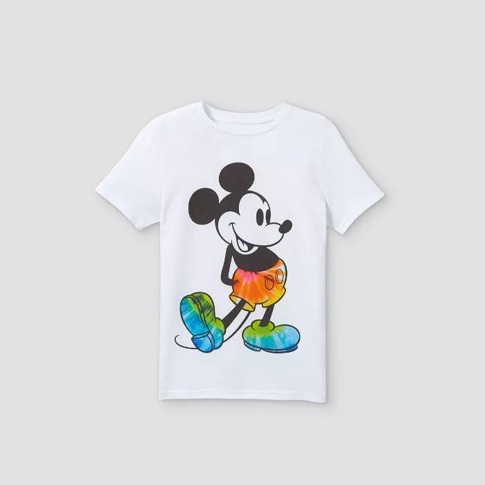 Boys' Disney Mickey Mouse Short Sleeve Graphic T-Shirt - White | Target