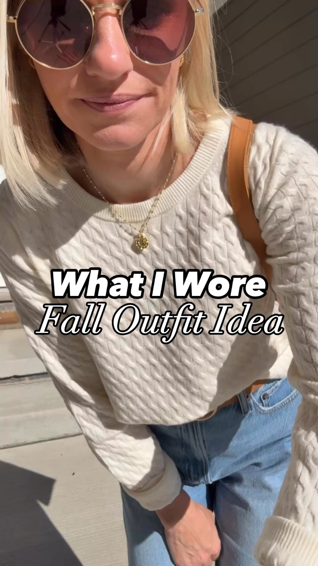 Fall outfit. 
Sweater- small
Jeans- 25/short

#LTKVideo #LTKStyleTip #LTKOver40