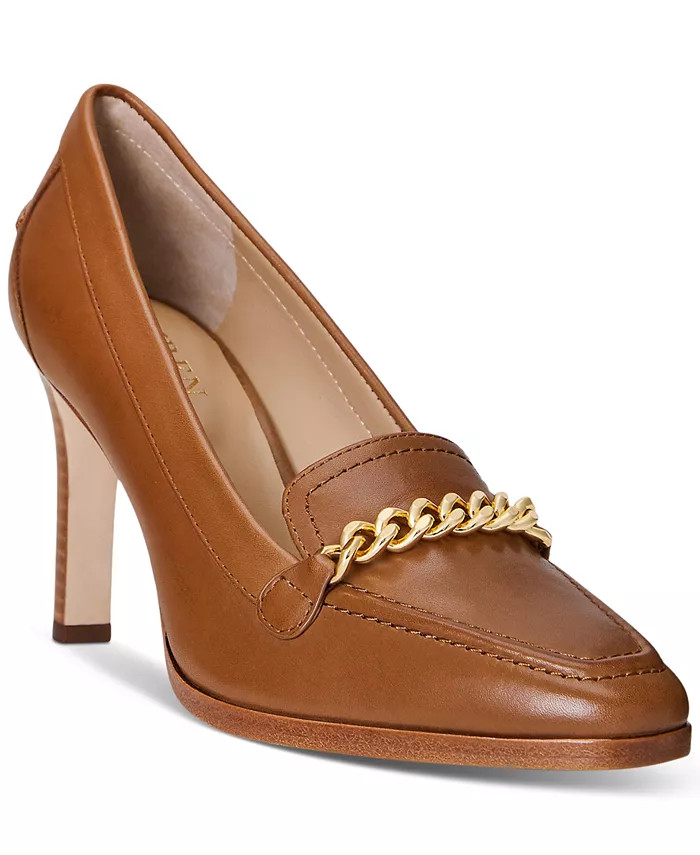 Lauren Ralph Lauren Women's Colleen Chain-Trimmed Pumps - Macy's | Macys (US)