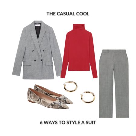 Dress down your suit for a casual yet polished appearance. 

You can also pair this with sneakers and a tote bag to make it even more casual! 

#LTKstyletip #LTKMostLoved #LTKworkwear