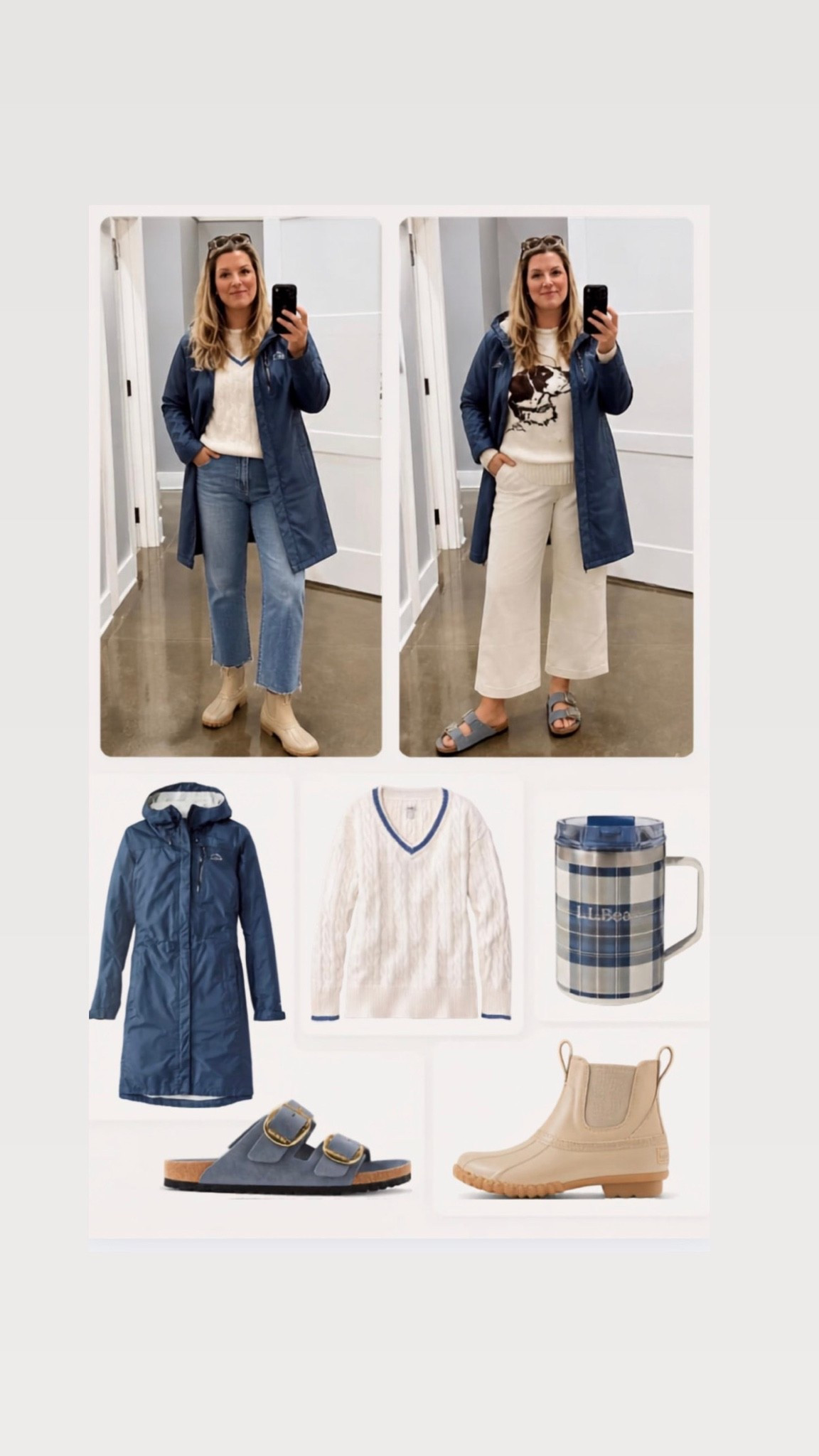 New England fall favorites 🍂☕️ Classic pieces I’ll wear on repeat — my L.L.Bean navy raincoat, cozy sweater, Sperry boots, favorite mug, and Birkenstocks. Timeless, comfortable, and perfect for rainy days, crisp mornings, and everyday fall style.
#LTKFinds #FallStyle #NewEnglandStyle #ClassicStyle #CozyOutfit #LLBeanStyle #SperryStyle #BirkenstockStyle