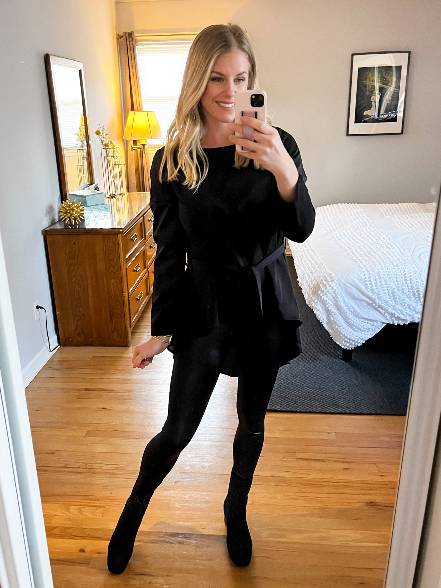 This top is so fun! Love the high low hem and the tie at the waist! Pair it with jeans or leggings. Runs true to size. Wearing size small. 

#LTKstyletip #LTKworkwear #LTKunder50