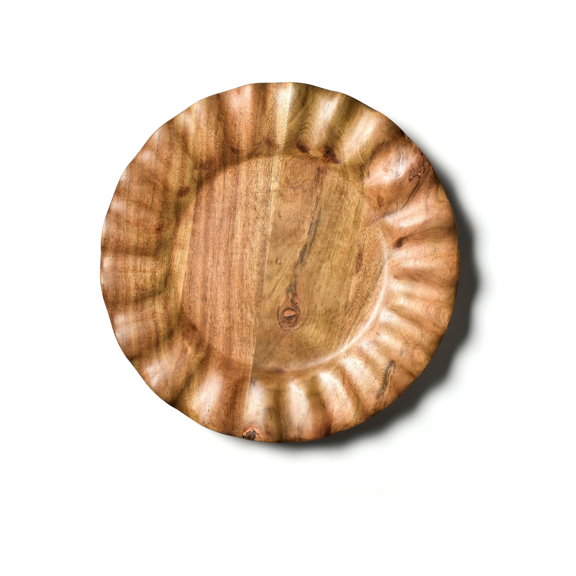 Fundamental Wood Ruffle Dinner Plate | Maisonette