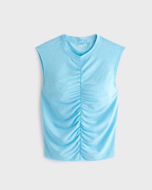 Women's YPB Featherweight Ruched Tank | Women's Tops | Abercrombie.com | Abercrombie & Fitch (US)
