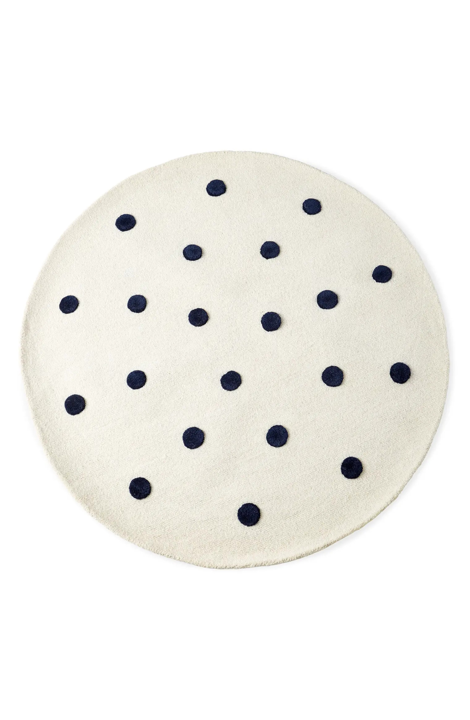 Pompom 5-foot Round Wool Rug | Nordstrom