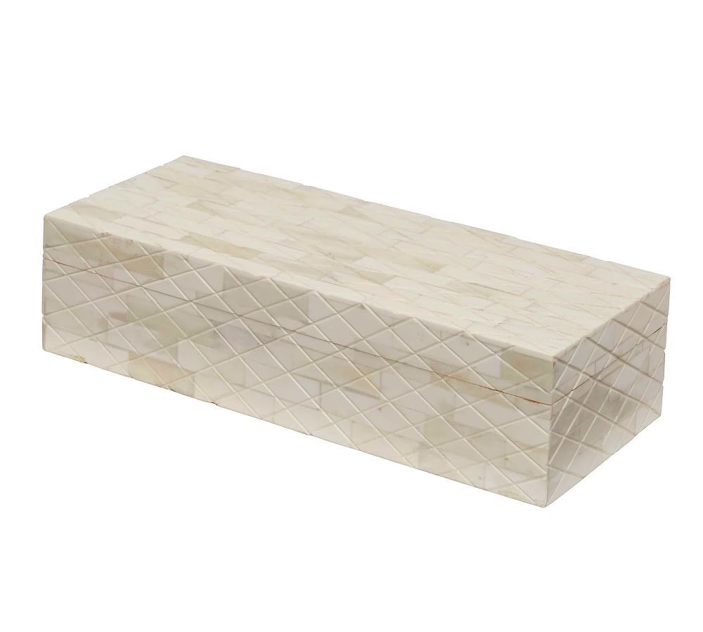 Sandy Natural Decorative Box | Pottery Barn (US)