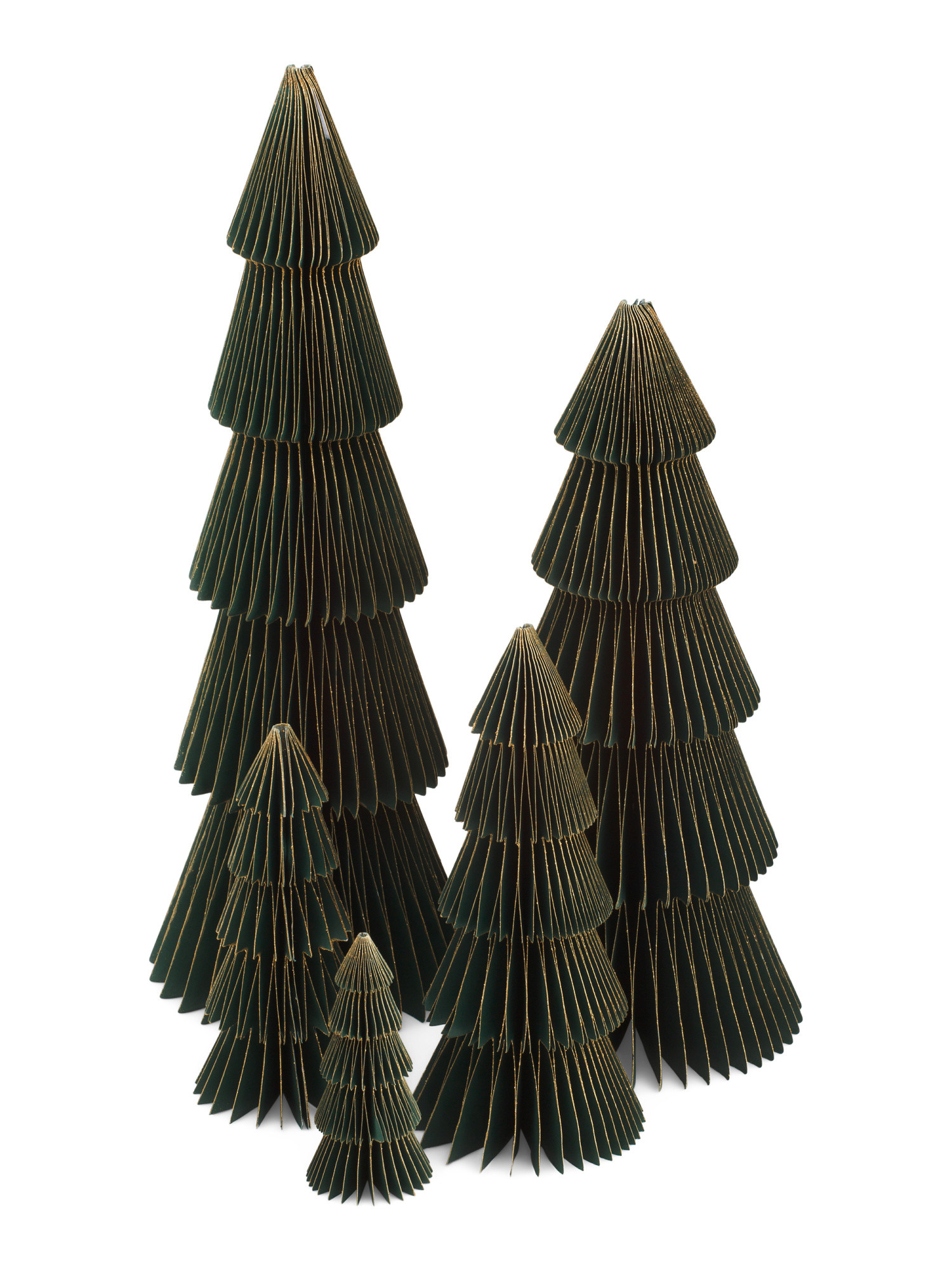 5pc Paper Christmas Trees Set | Pillows & Decor | Marshalls | Marshalls