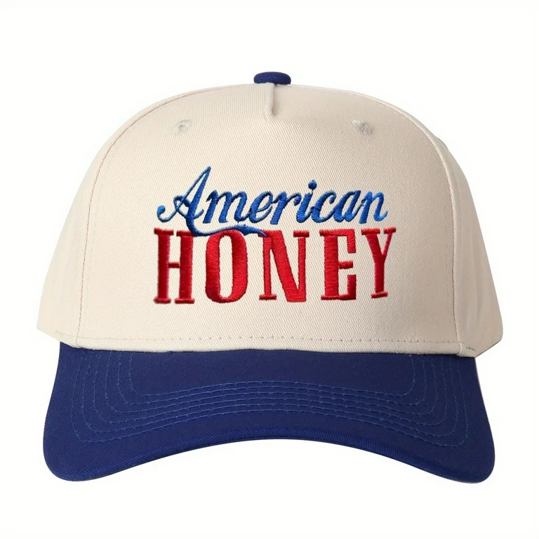 American HONEY Embroidered Trucker Hat Vintage Color Block Baseball Cap Adjustable Unisex Classic... | Walmart (US)