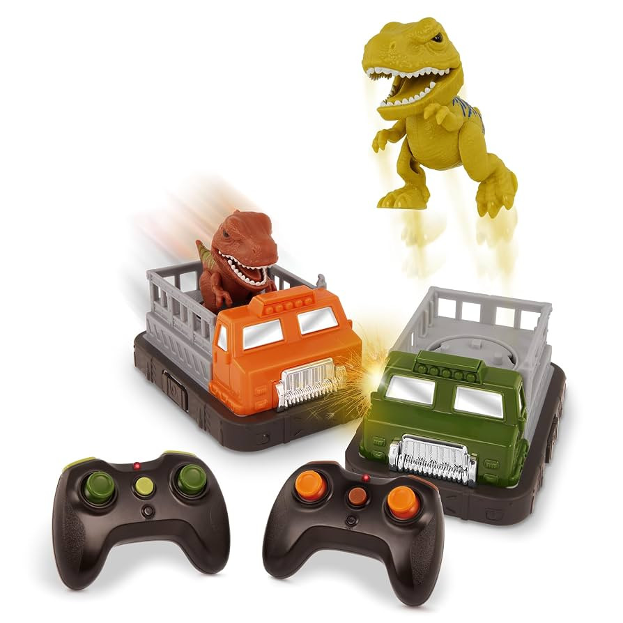 Terra by Battat – Remote Control Bumper Cars Set of 2 – Dinosaur Duel Rivals – Ejecting RC ... | Amazon (US)