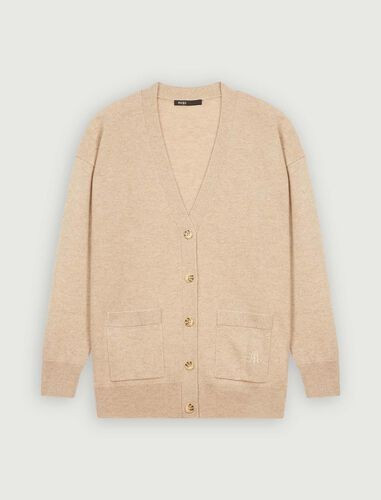 119MAXENCE Cashmere cardigan | Maje (US)